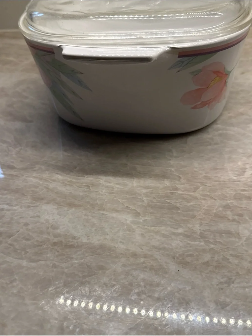 Corning Ware Baking Dish with Lid 3L peony